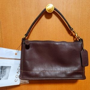 Coach Vintage Brown Leather Bleecker Demi Zip Handbag 59c 9311 USA